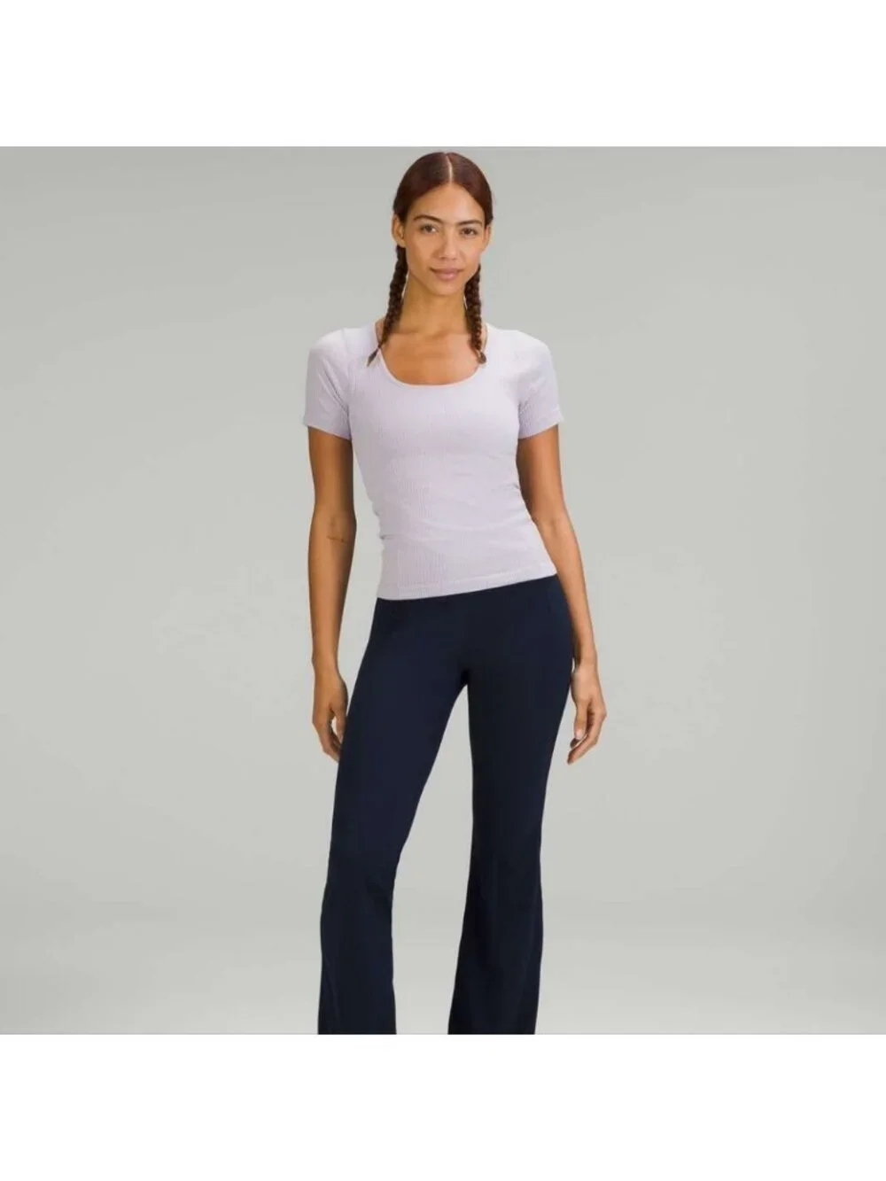 Lululemon Ebb to Street Short Sleeve Shirt Faint Lavender